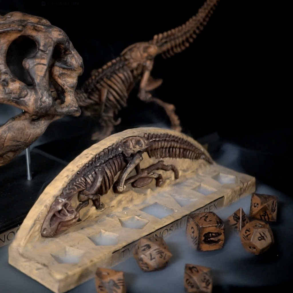 Real T-Rex Bone Polyhedral Dice
