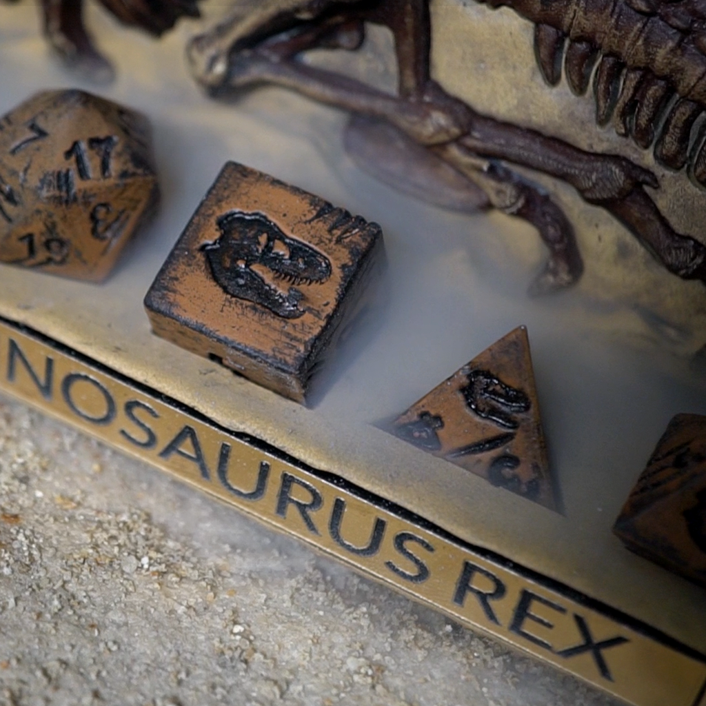 Real T-Rex Bone Polyhedral Dice